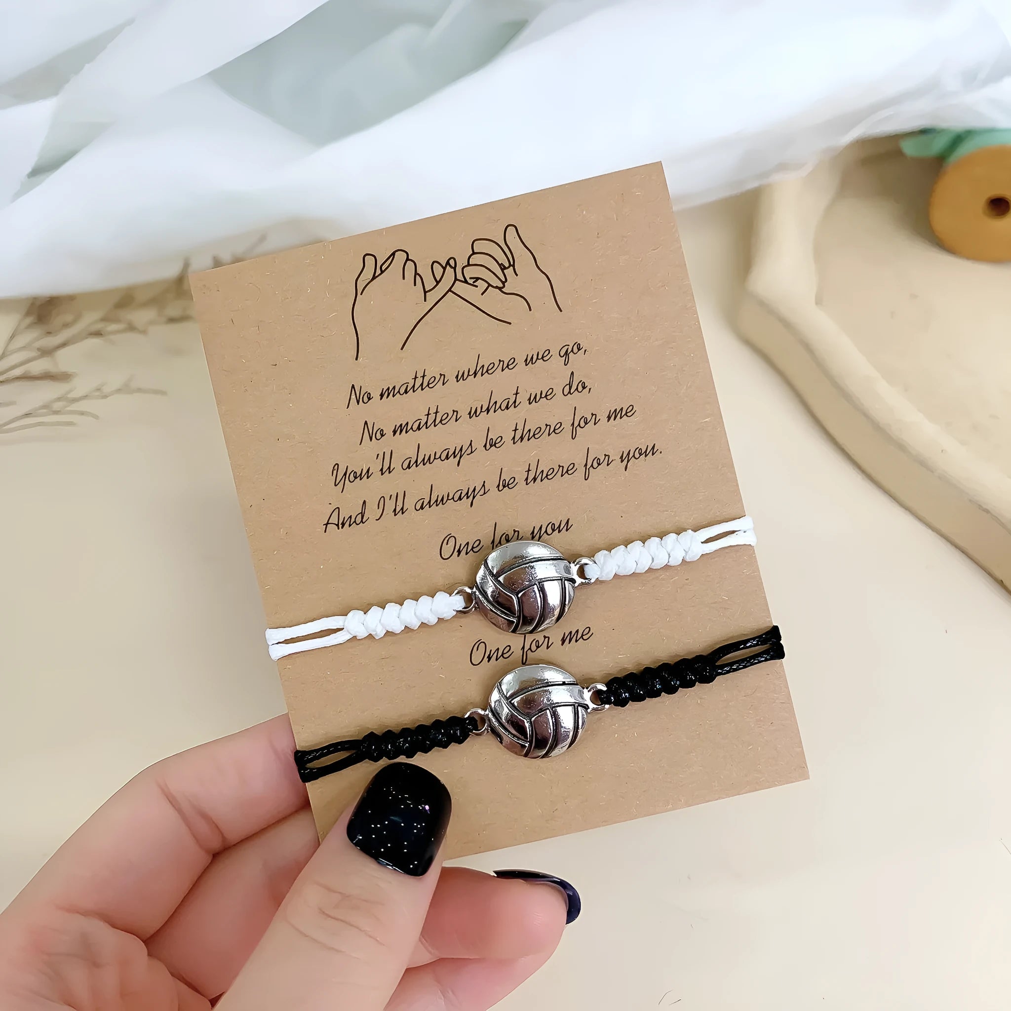 Set of two alloy geometric square bracelets with basketball pattern and electroplated finish