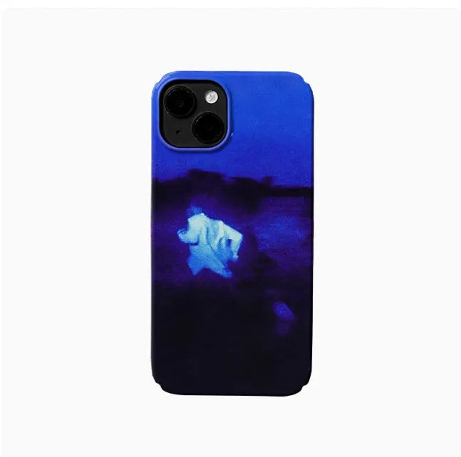 Glossy hard shell phone case with art design for Apple iPhone