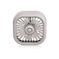 Black USB car fan with three speed buttons and compact design for vehicle use