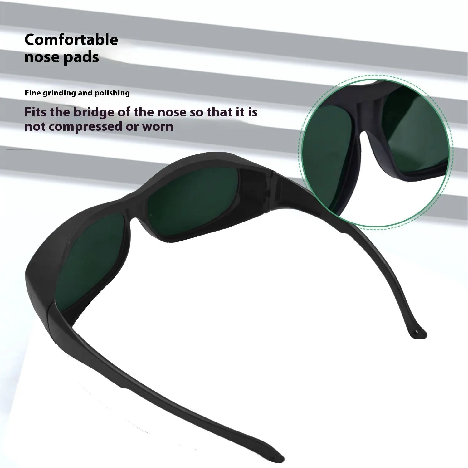 PC laser protection goggles for photon skin rejuvenation with 200-2000nm optical filtering