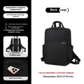 Large canvas travel backpack for women in apricot colour, showing front sandwich pocket and urban style.