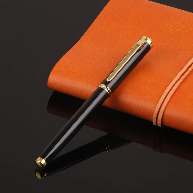 Red and black metal business ink pens with 0.5mm Yijin nibs for office and student use