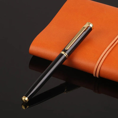 Red and black metal business ink pens with 0.5mm Yijin nibs for office and student use