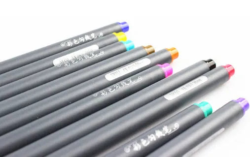 Hook line pen multipack with 0.38mm fine tip for technical drawing and architecture drafting