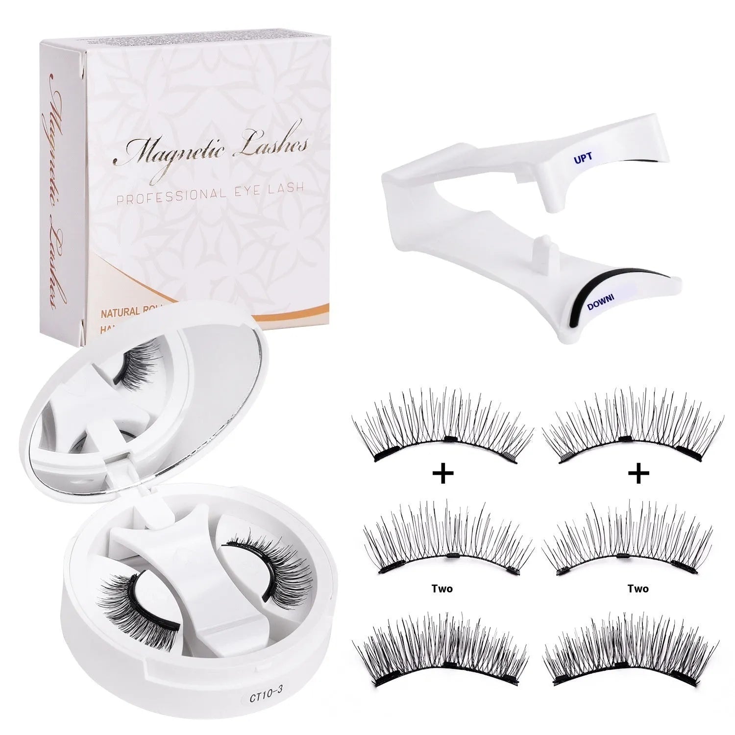 Magnetic false eyelashes with integrated soap holder from CT10 series
