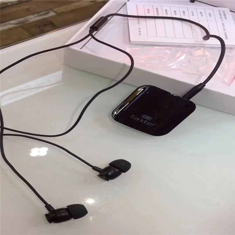 Bluetooth lavalier running headset with clip attachment and multiple colour options