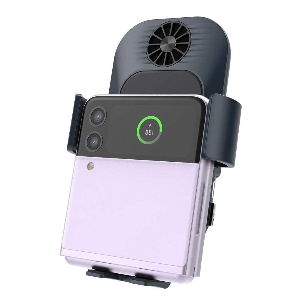 C35 colour car wireless charger phone holder with suction cup mount and automatic clamping