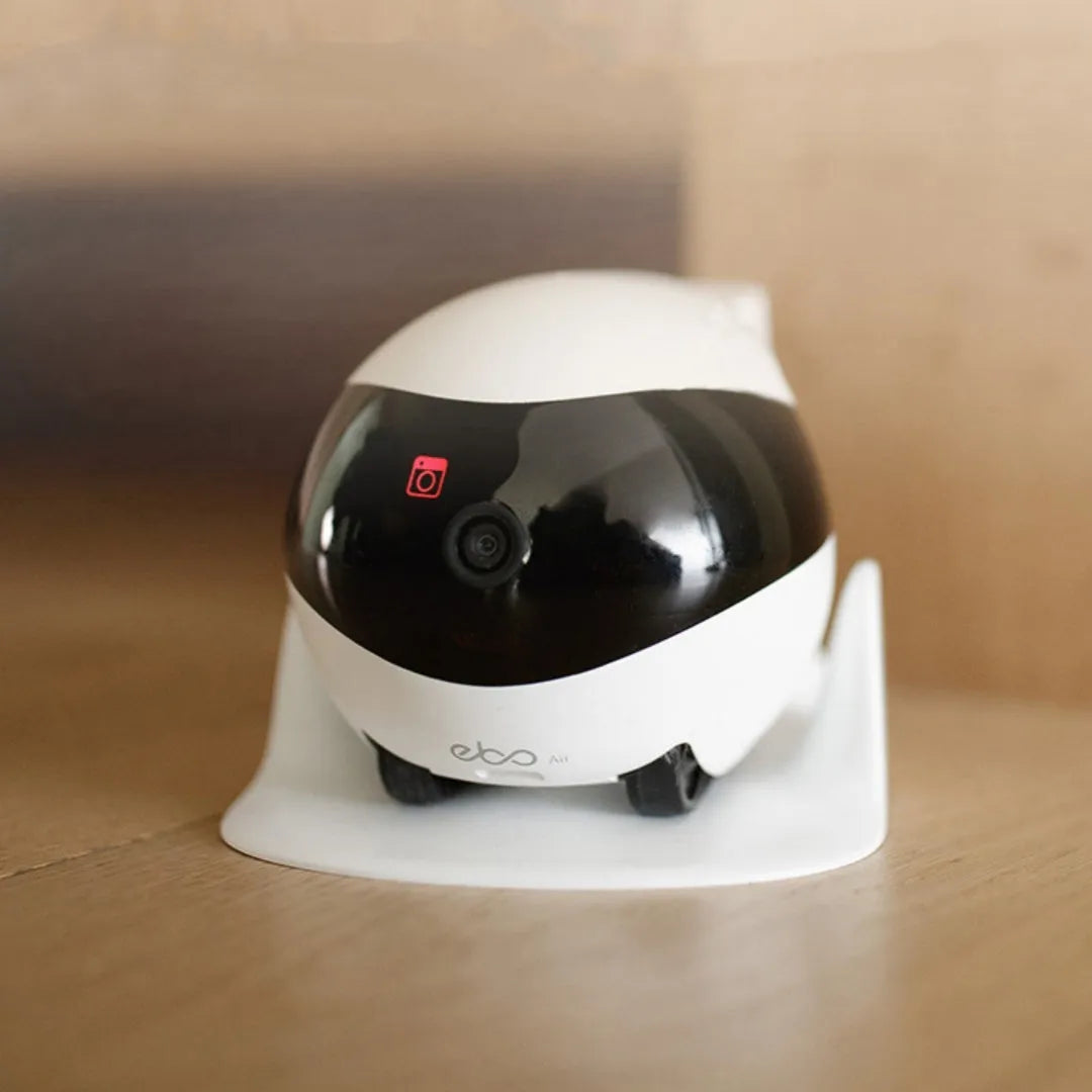 Smart home mobile surveillance robot camera with automatic docking station