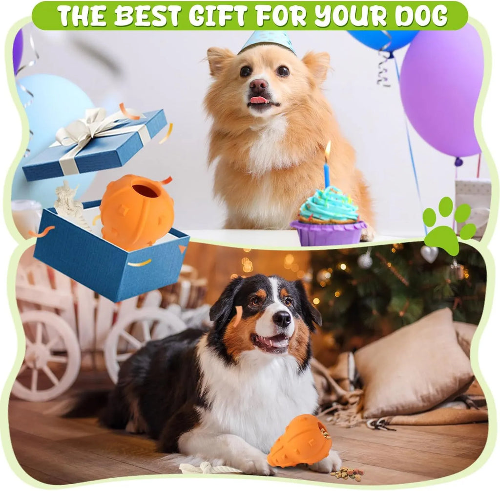 Natural rubber stuffable dog toy 30 cm long with treat dispensing hole for small medium breeds
