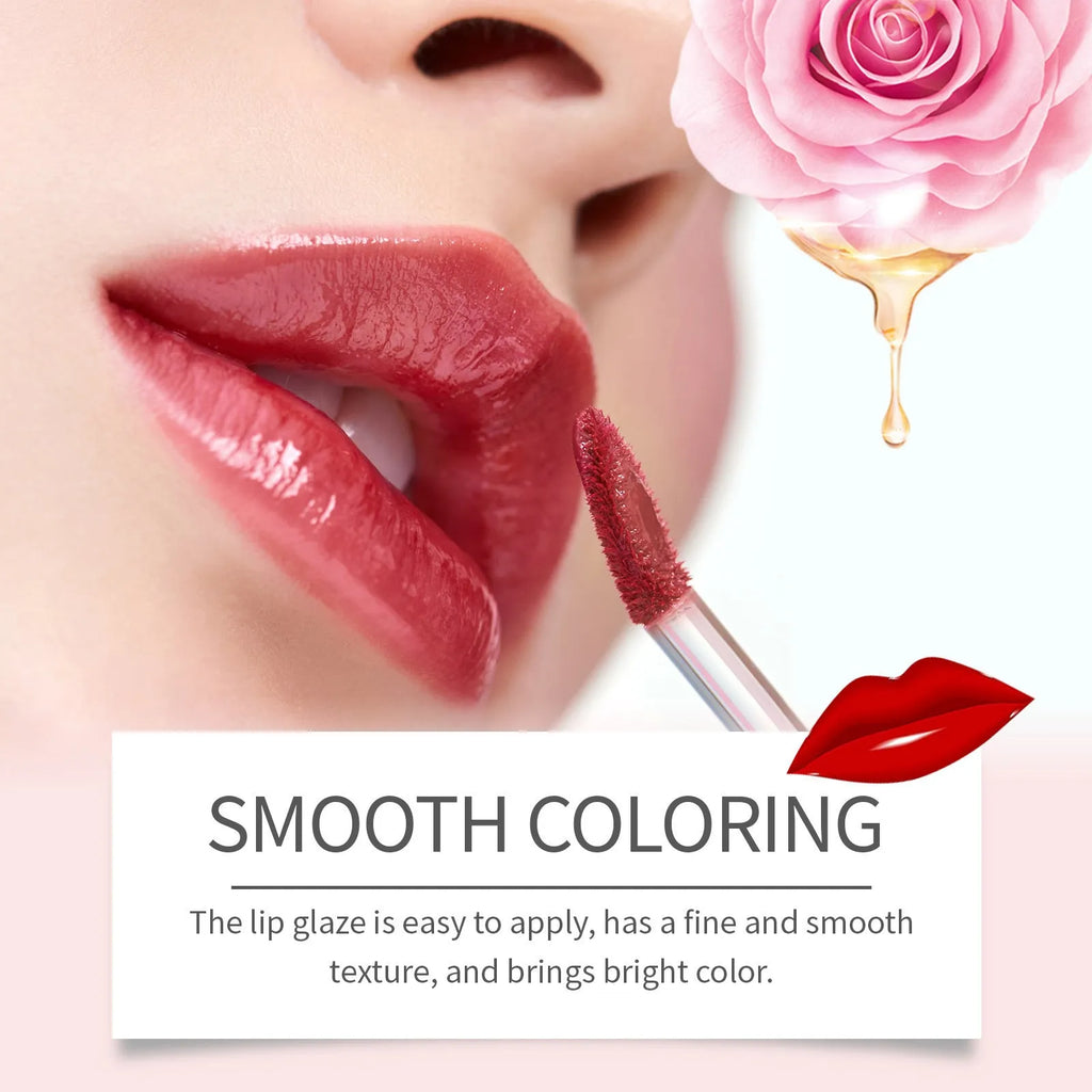 Double-headed lip liner and lip lacquer pen cosmetic set