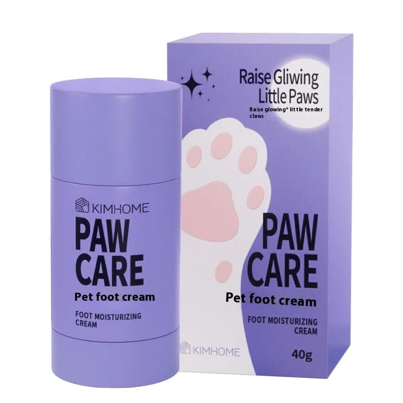 40g pet foot moisturising cream container with Brazilian palm wax formula for dog and cat paw care
