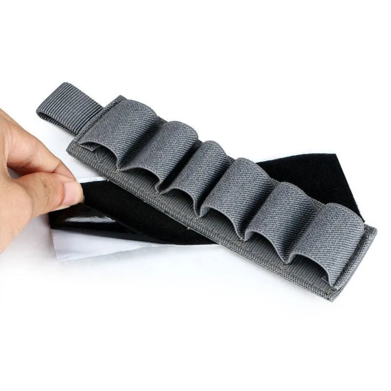 Tactical 6-hole storage sticker made from 1000D nylon fabric measuring 5cm by 16.5cm