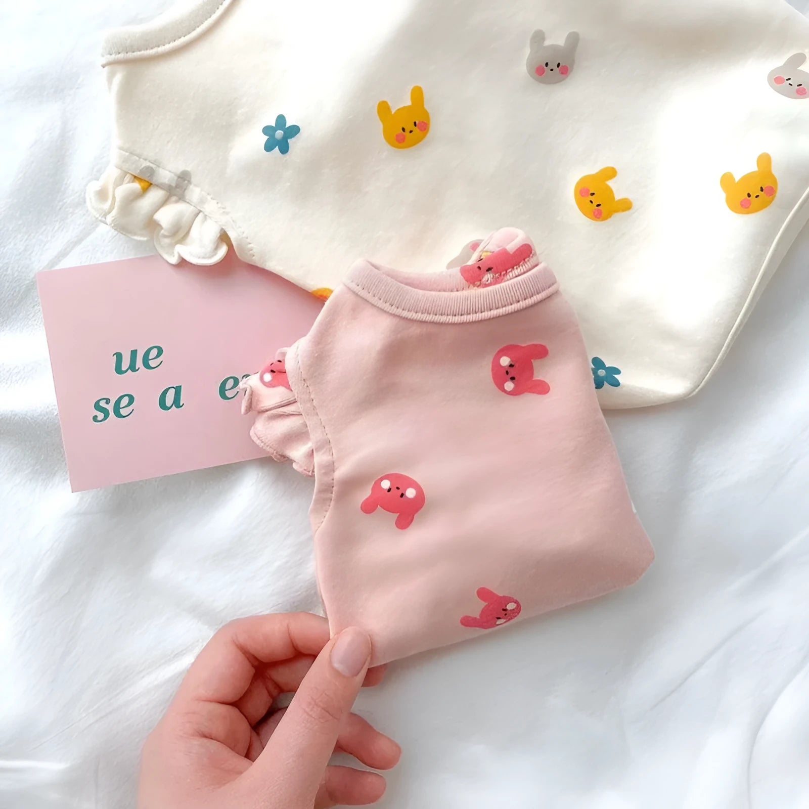 Pink pet vest flying sleeves Dralon fabric spring casual style dog cat