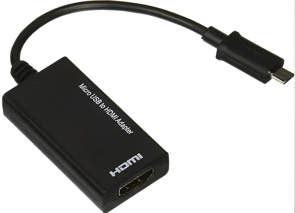 Black DisplayPort to HDMI adapter cable with 12cm length for smart phone and TV connection