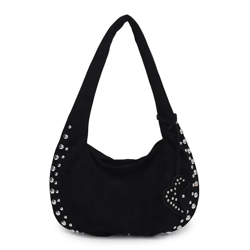 Soft plush retro style tote handbag for women in a choice of colours, shown as a strapless design.