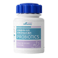 Bottle of 180 pet probiotic tablets for cat and dog digestive health supplement