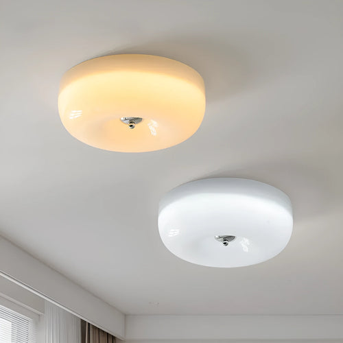 American style three-colour light bedroom ceiling lamp in cream and white colours