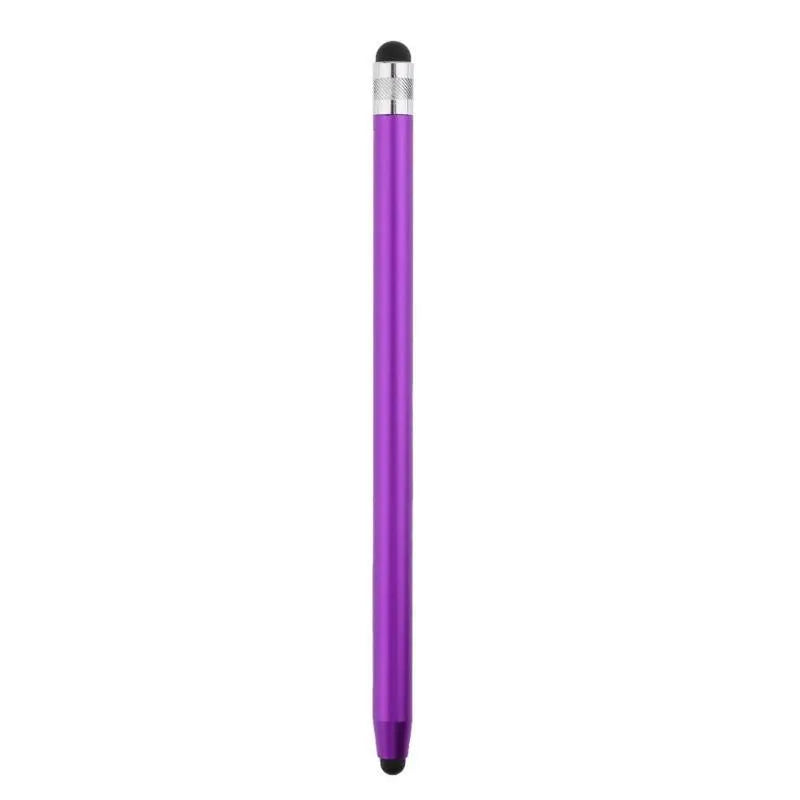 WK128 metal capacitive stylus pen with double silicone tips for tablet and smartphone drawing
