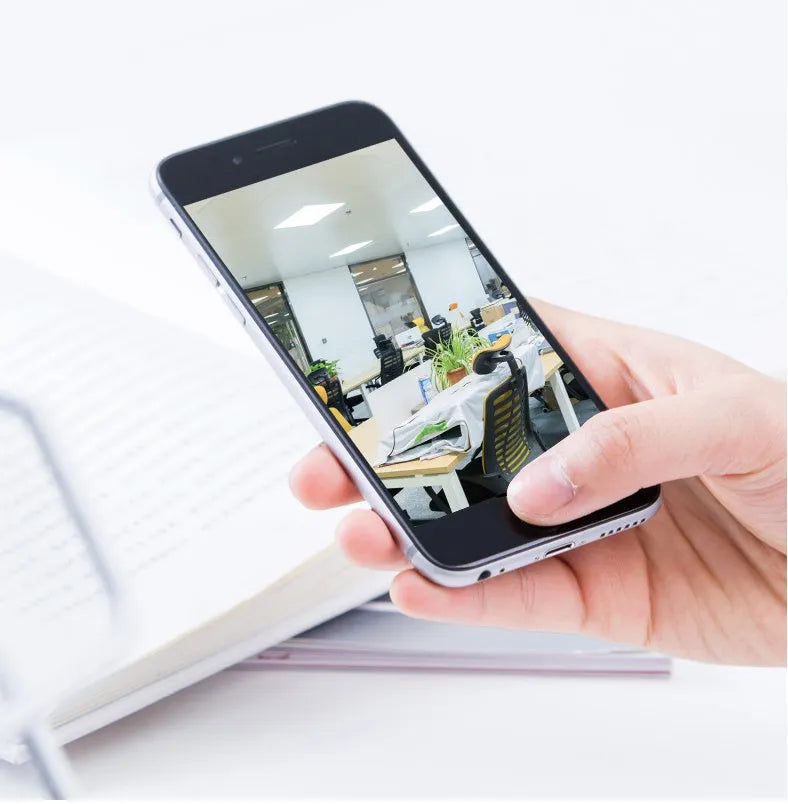 Indoor 360-degree Wi-Fi security camera with night vision and HD resolution