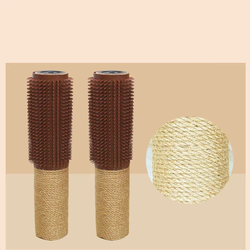 Brown sisal cat scratching post measuring 30cm long for face scratching