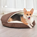 Brown and grey removable washable cloth pet kennel for dogs in small and medium sizes