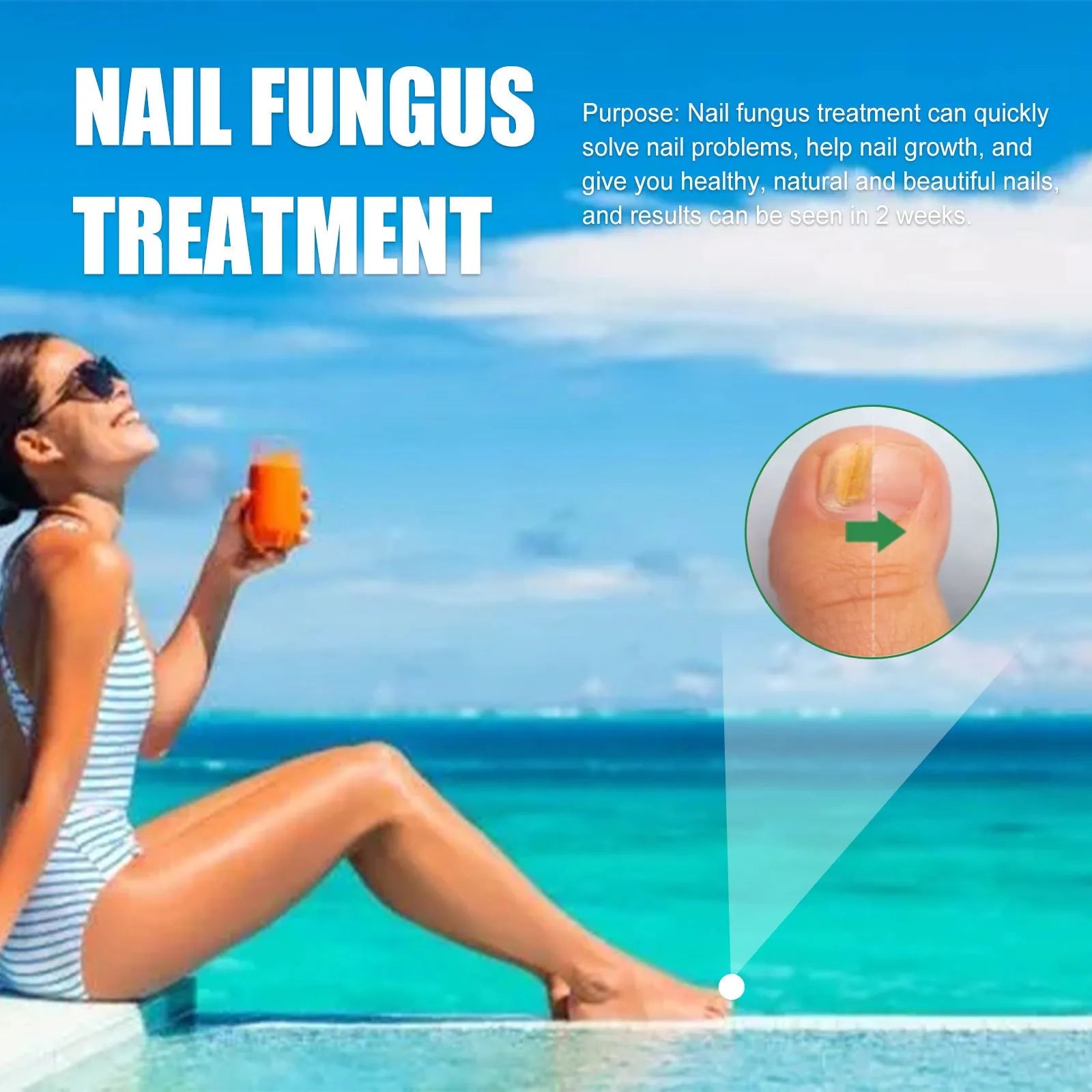 30ml tea tree oil nail care solution bottle with applicator for hand and foot nails