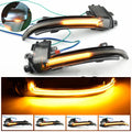 Dynamic LED mirror turn signal indicator for Audi B8 and B8.5 models in black or white finish
