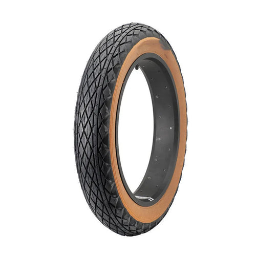 20x4.0 inch brown rubber tyre for electric beach buggies and snowmobiles with skin-edge finish