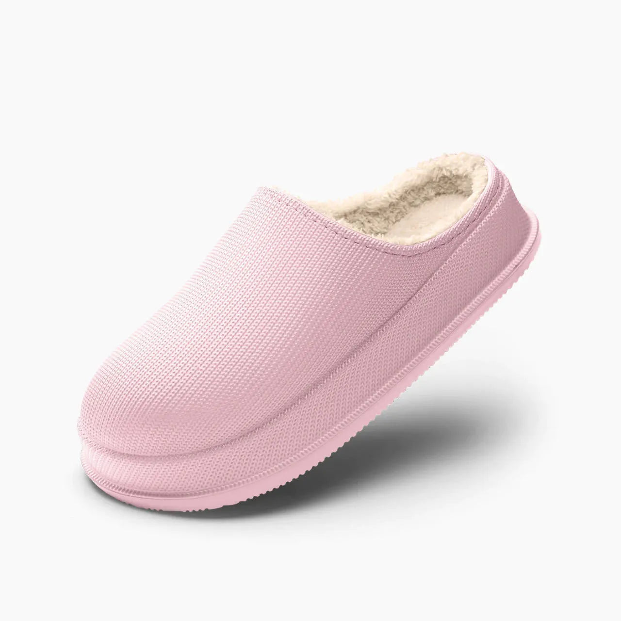 EVA waterproof non-slip home slippers in dark grey with flower detail