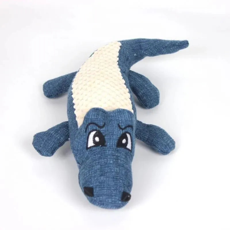 Blue, green and red corn on the cob plush toys for cats and dogs with crinkle sound.
