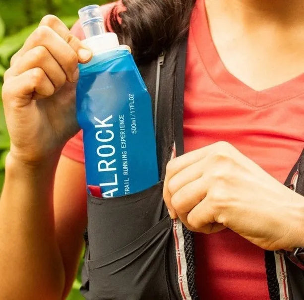Rigid plastic portable hydration straw for mountain climbing and off-road cycling