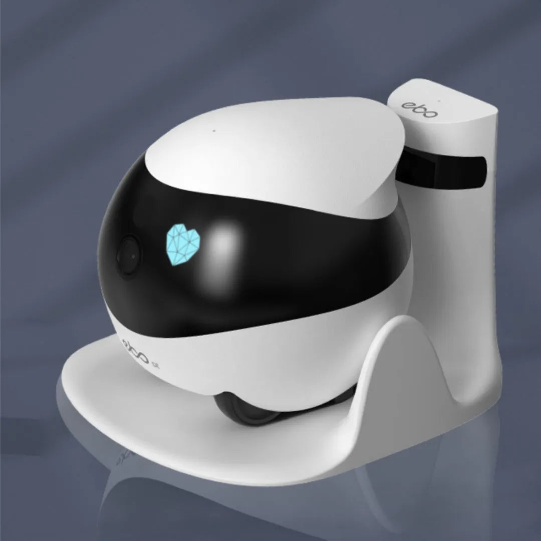 Smart home mobile surveillance robot camera with automatic docking station