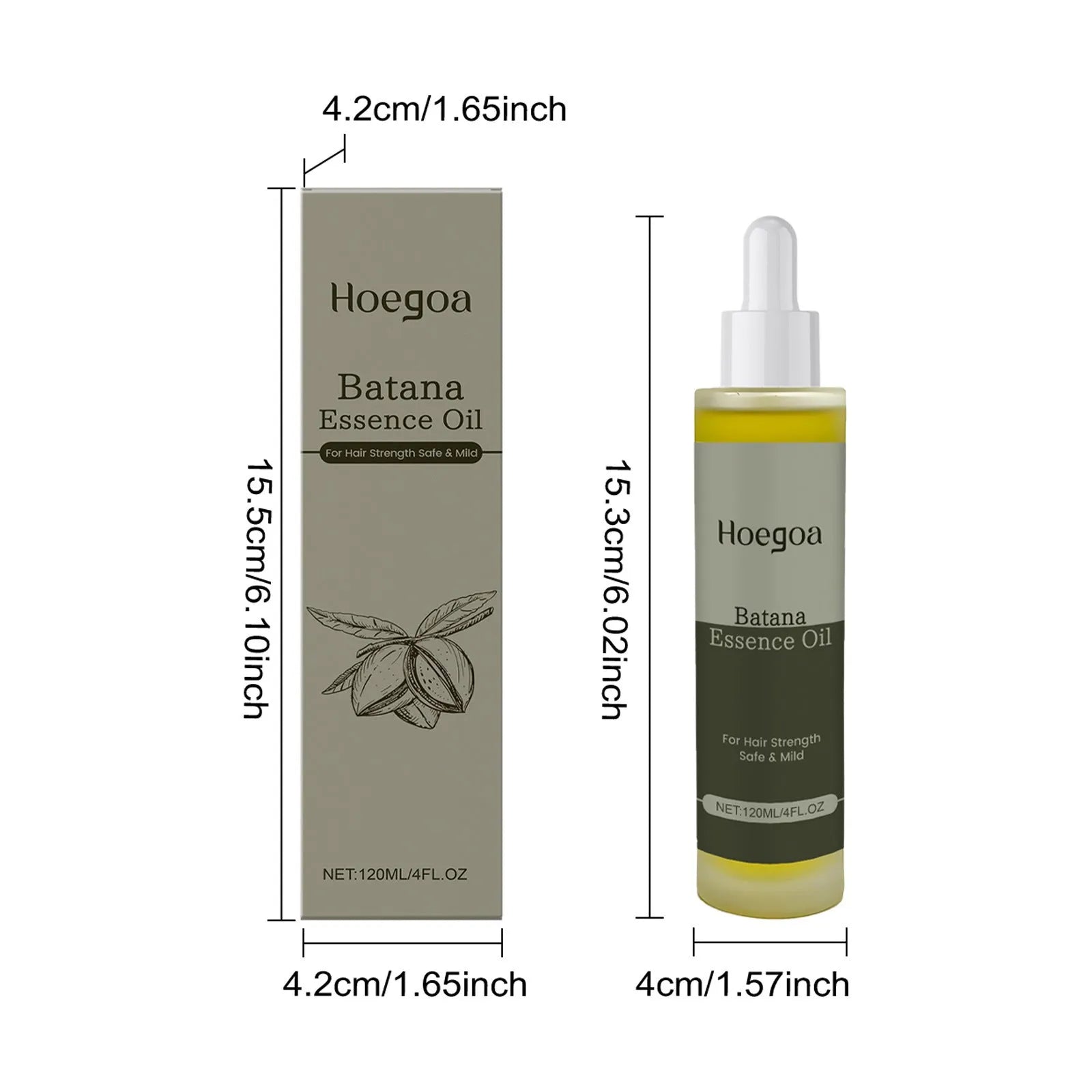 120ml bottle of Platthana Secret Hair Essential Oil with natural ingredients