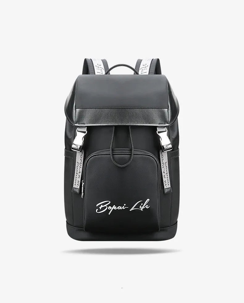 BOPAI LIFE outdoor fashion backpack in camouflage with microfiber synthetic leather and fabric, 31.5x195x47 cm