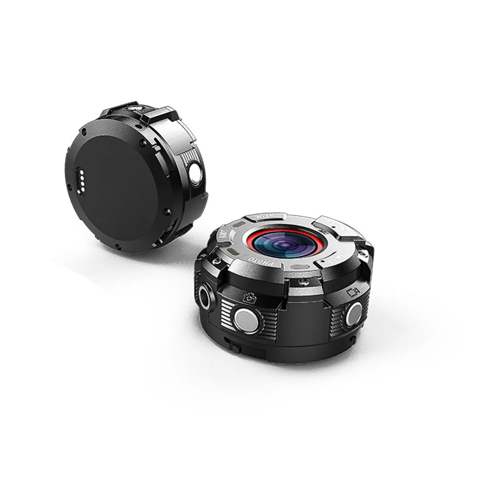 Black waterproof sports digital camera with slender 290mm body on a textured surface.