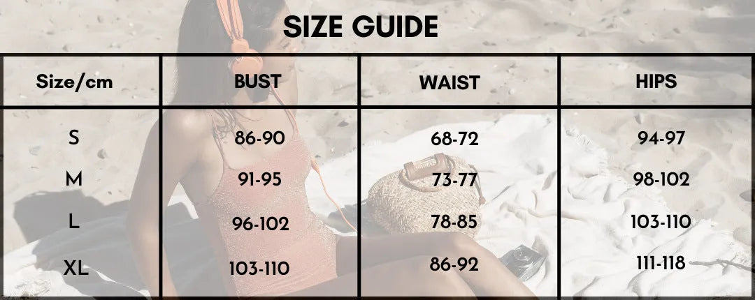 Women's solid-colour one-piece swimsuit with gold button and matching skirt in assorted colours.