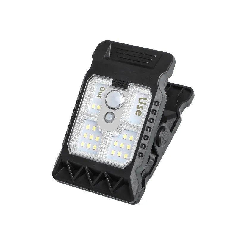 Motion-sensor clip lamp with intelligent induction for automatic wardrobe lighting