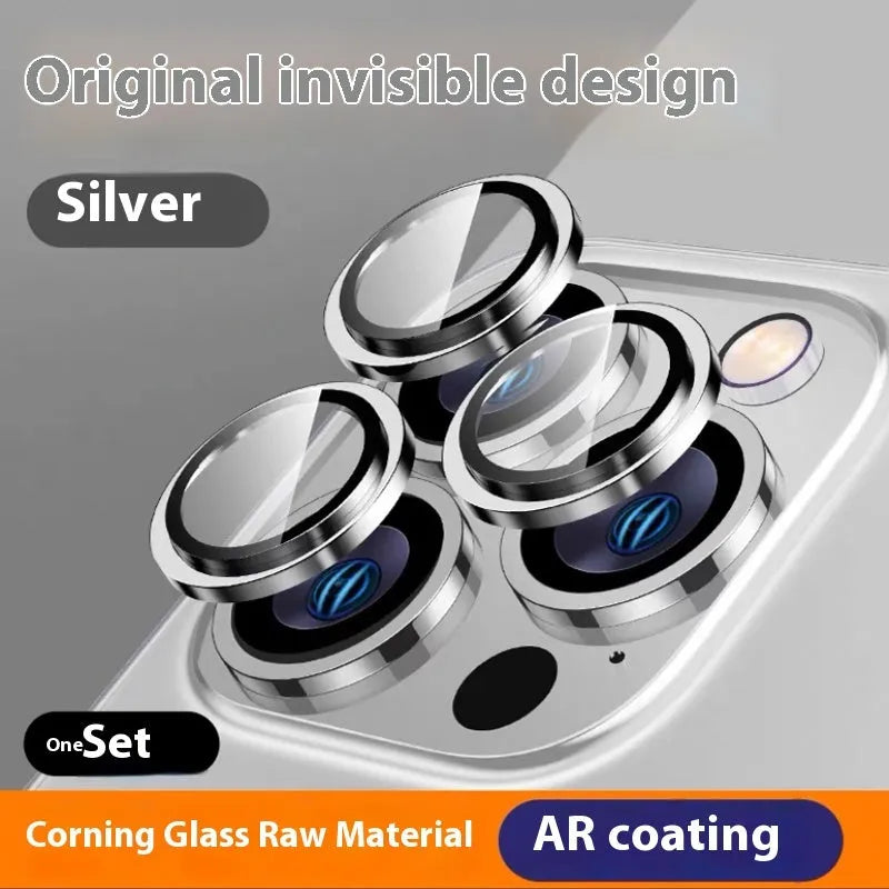 HD AR grade Corning tempered glass lens protector for Apple iPhone