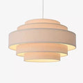 Beige 50cm fabric chandelier ceiling light Southeast Asian style for home dining bedroom