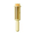 Blue reusable pet hair remover roller with storage container for furniture and car seat cleaning
