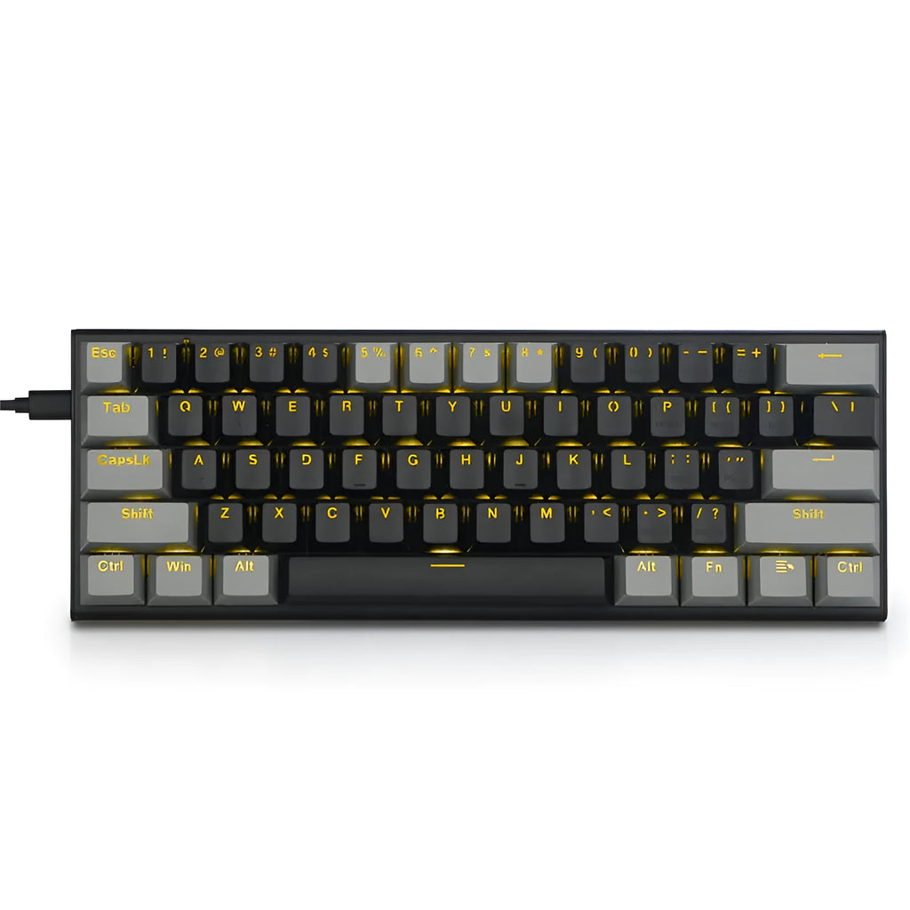 Z11 aluminium mechanical keyboard with illuminated keycaps in black, grey, and green colour scheme.