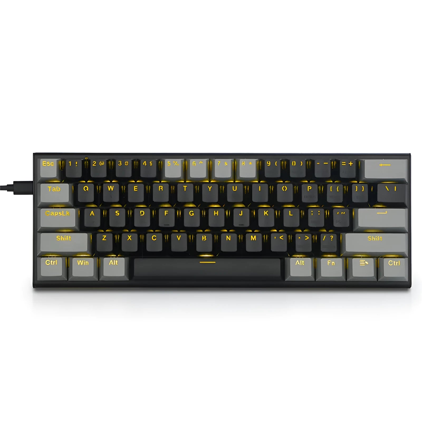 Z11 aluminium mechanical keyboard with illuminated keycaps in black, grey, and green colour scheme.