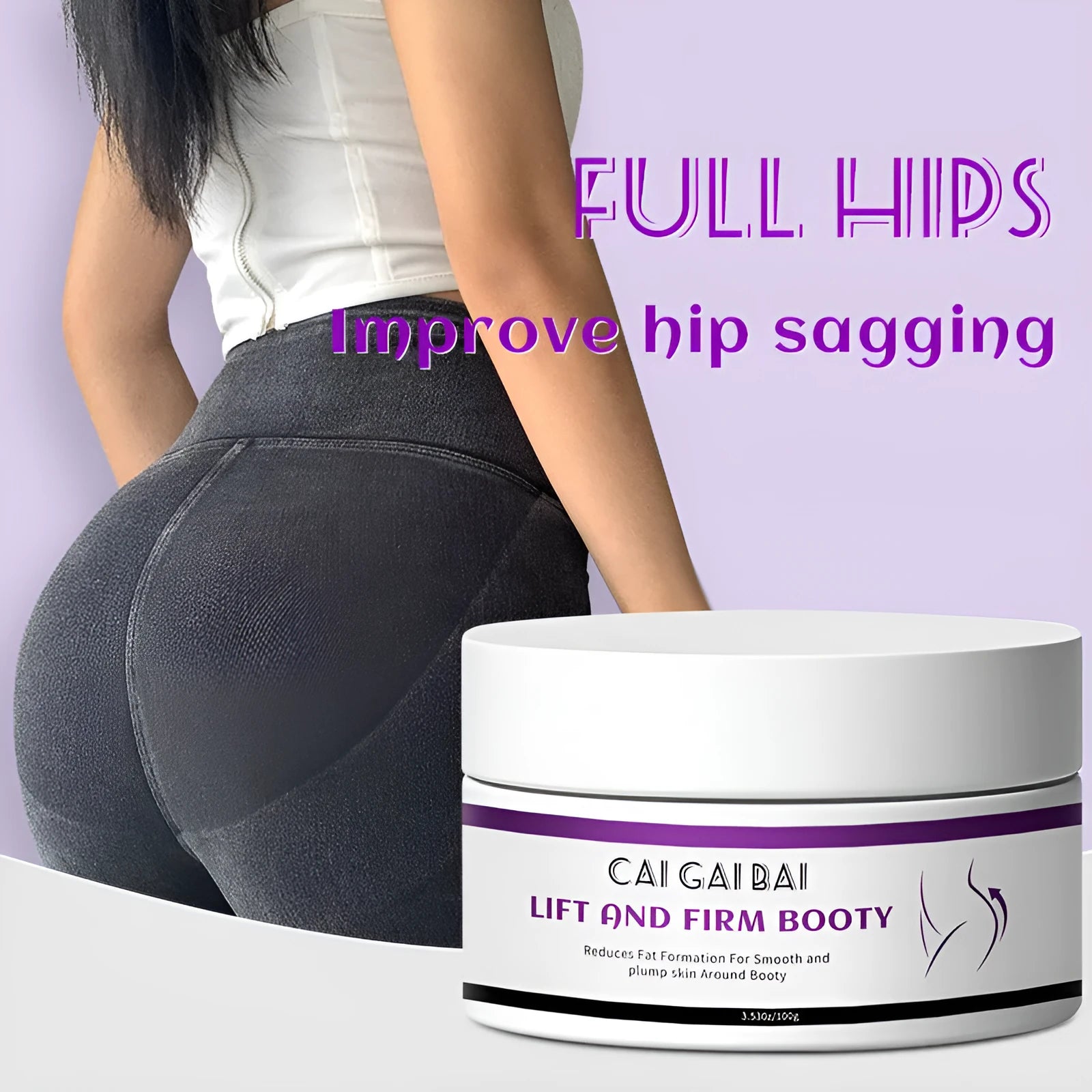 100g hip lifting cream container for ladies home fitness skincare