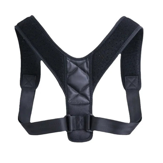Nylon posture correction belt with adjustable straps for back support during sitting