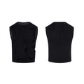 Men's solid colour Lyocell summer vest in black or grey with round neck