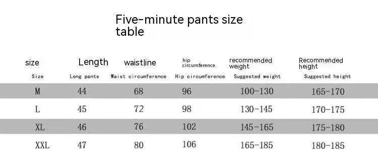 Men's black knee-length running shorts with elastic waist, shown flat for detail.