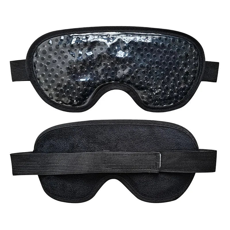 White rechargeable portable eye care device with warm compress function and included eye mask