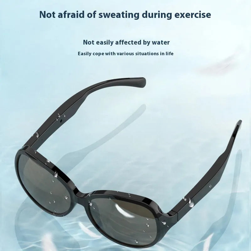 Graphite colour smart glasses audio sunglasses with touch operation for calls and music