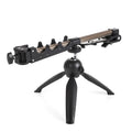 Aluminium ice fishing rod holder bracket with triangle tripod base for small fishing rods