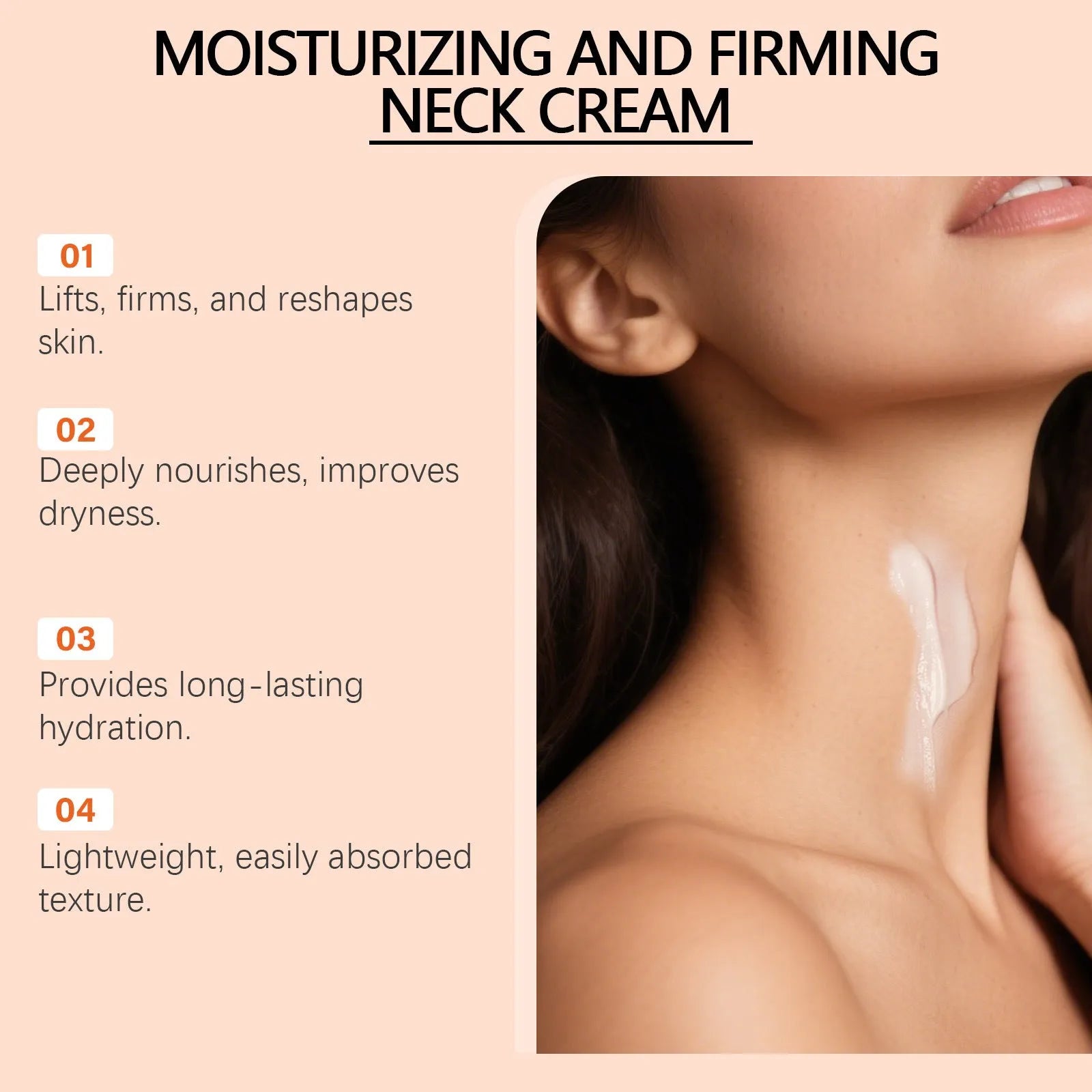 50g jar of Daily Neck Contour Skin Moisturising Care Cream in 6.3x6.3x4.5cm packaging
